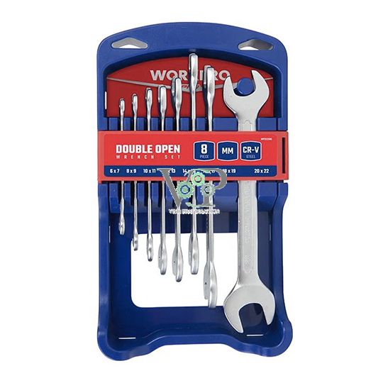 WORKPRO 8PC DOUBLE OPEN WRENCH SET
