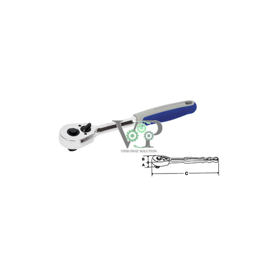 1/4" Quick Release Ratchet, Soft Grip