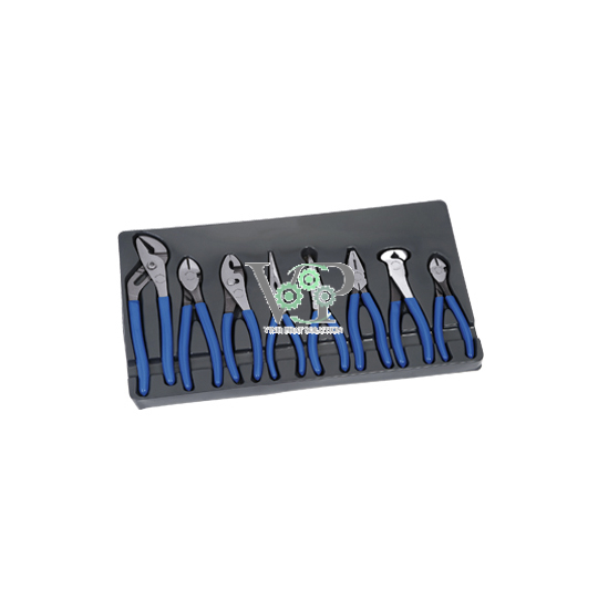 Pliers Set, Dipped Grips, 8pcs