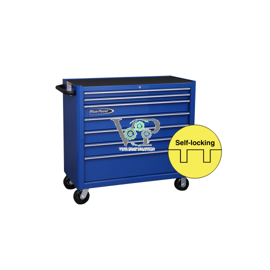 7 Drawers, Classic Roll Cab, 40"